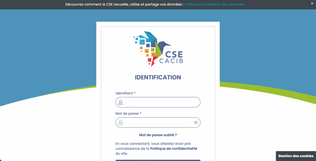 CSE CACIB connexion