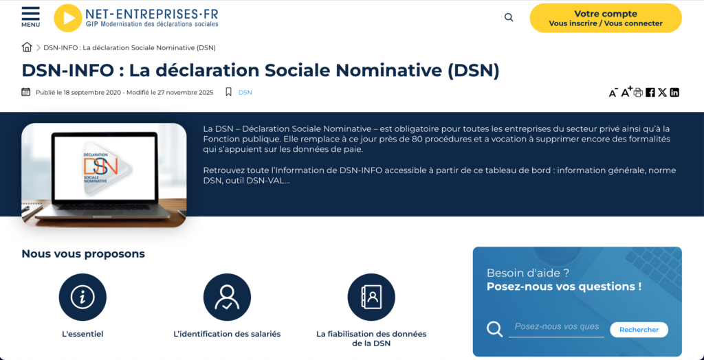 DSN Net Entreprises