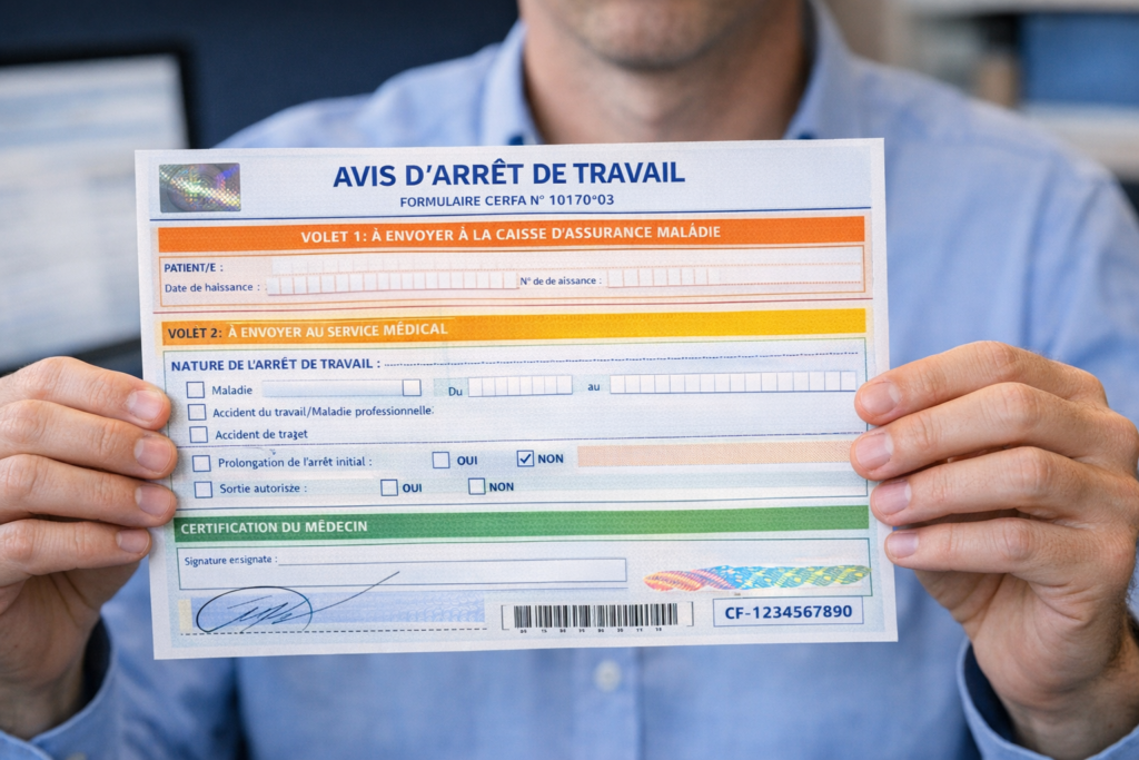 Nouveau Cerfa arrêt de travail
