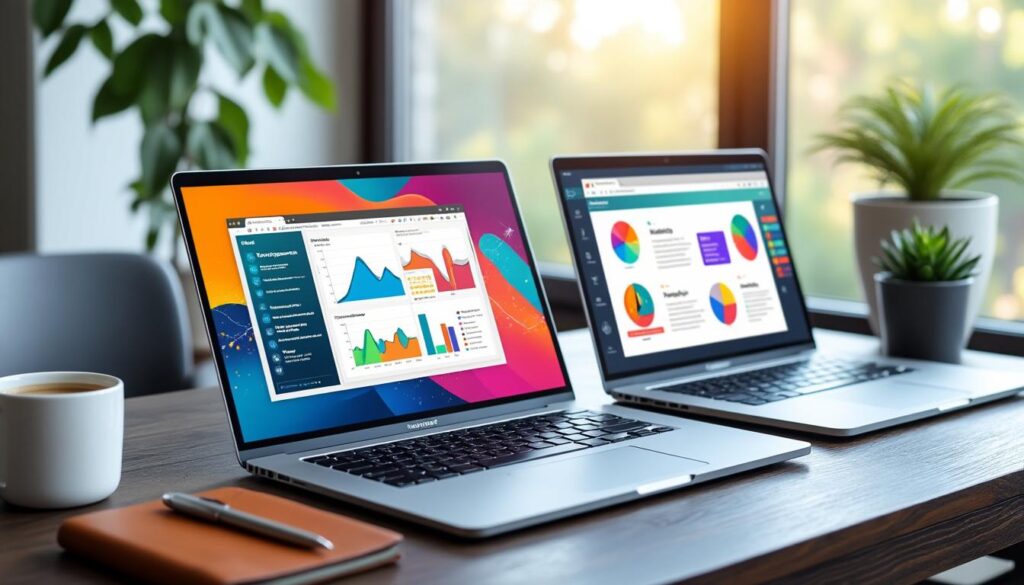découvrez deux logiciels incontournables pour créer facilement des diaporamas : powerpoint et google slides, parfaits pour réaliser des présentations professionnelles ou personnelles.